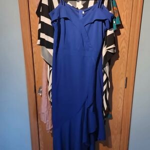 Elegant Blue Women's Dress